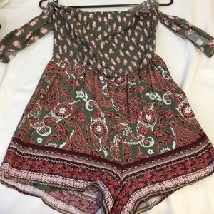 Off the shoulder romper